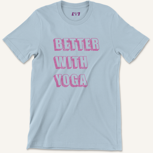 Better With Yoga Distressed Graphic Tee