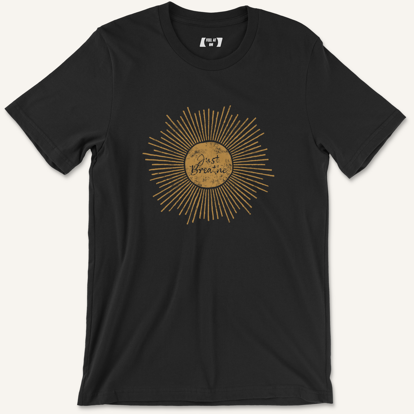 Just Breathe Distressed Graphic Tee