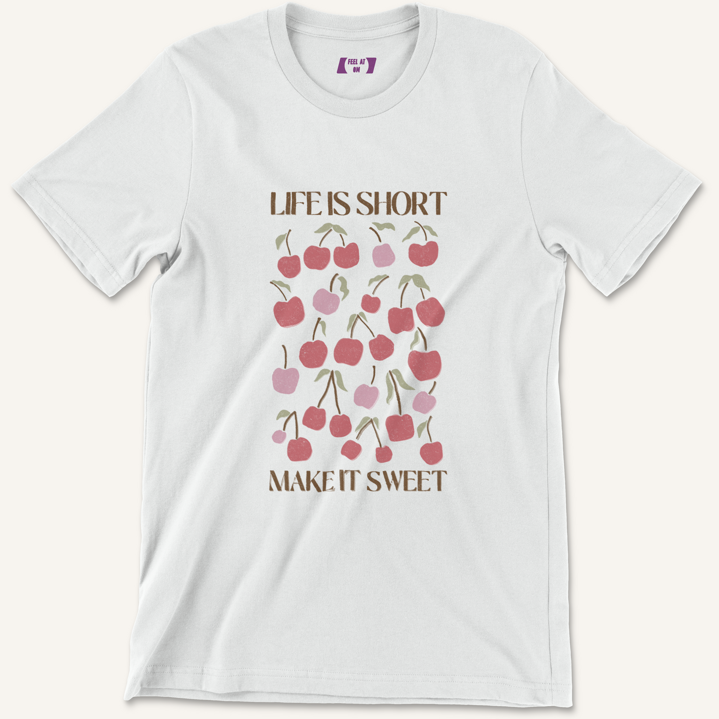 Life is Short Make it Sweet Distressed Graphic Tee