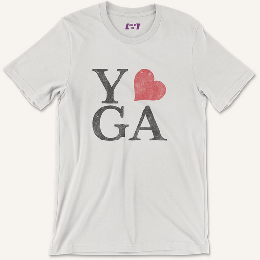 Yoga Love Distressed Graphic Tee