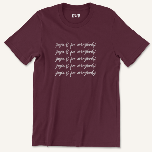 Yoga is for Everybody Distressed Graphic Tee