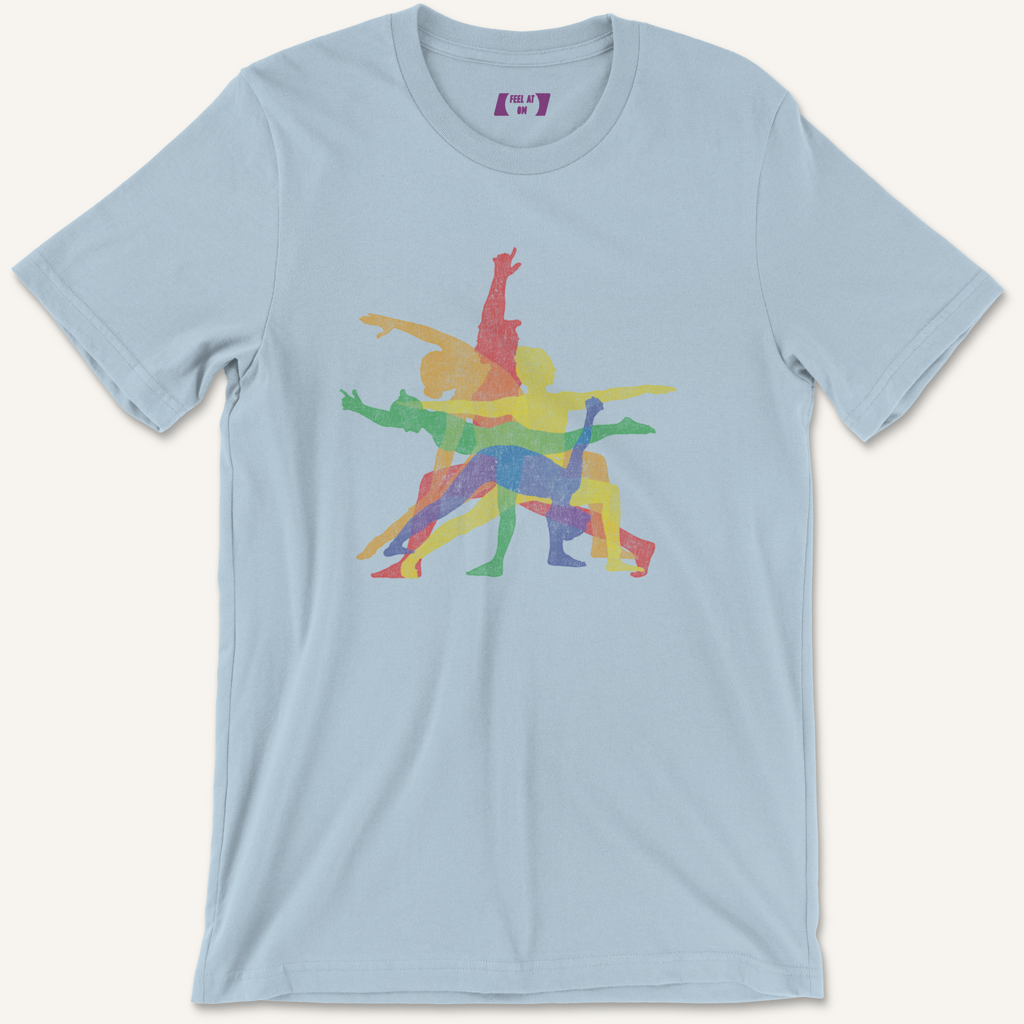 Warrior Poses Distressed Yoga Graphic Tee