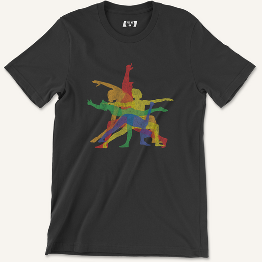 Warrior Poses Distressed Yoga Graphic Tee
