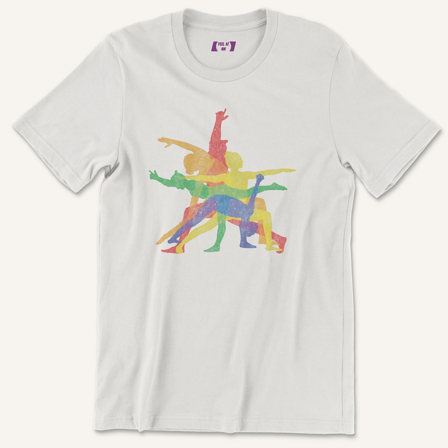 Warrior Poses Distressed Yoga Graphic Tee