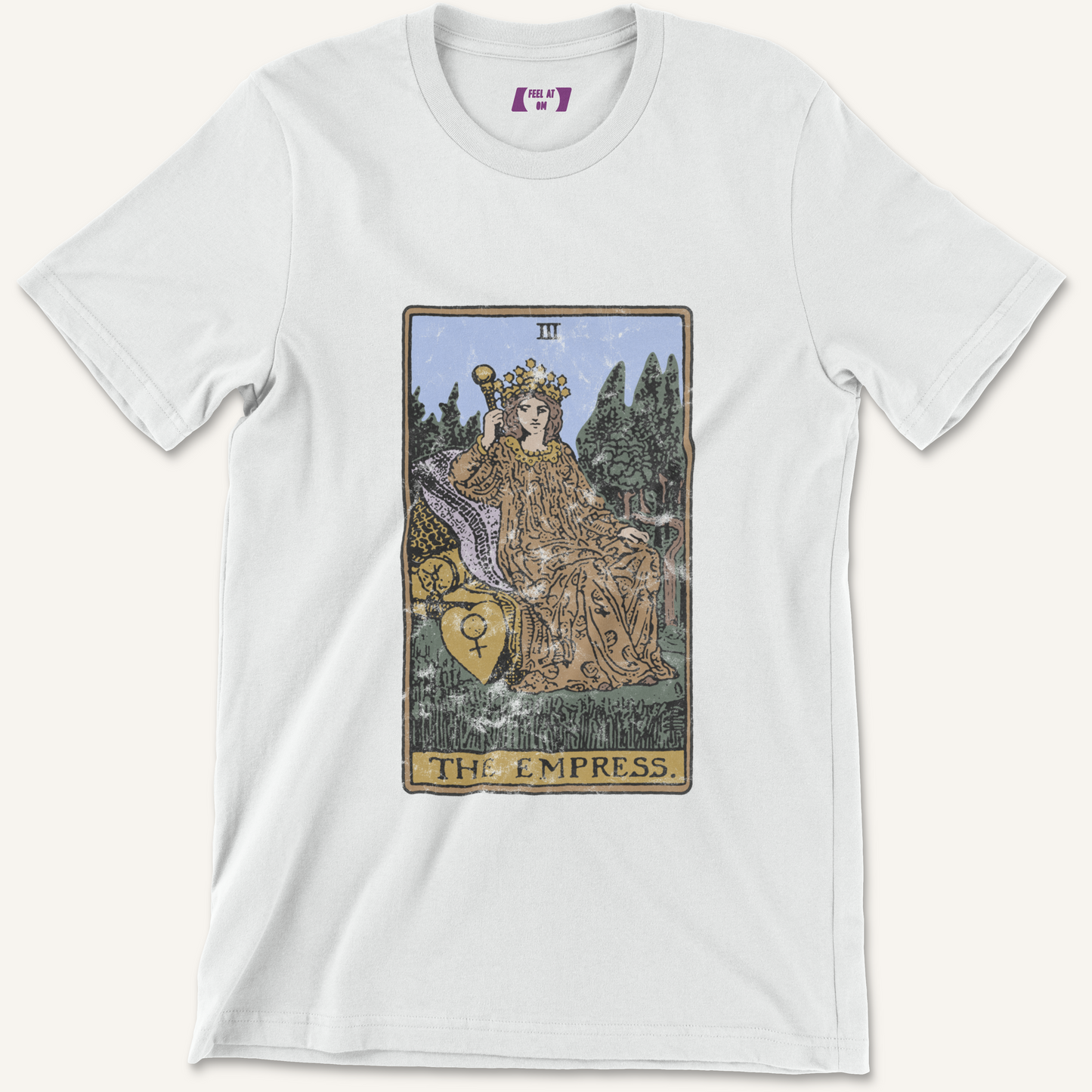 Empress Tarot Card Distressed Graphic Tee