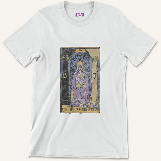 High Priestess Tarot Card Distressed Graphic Tee