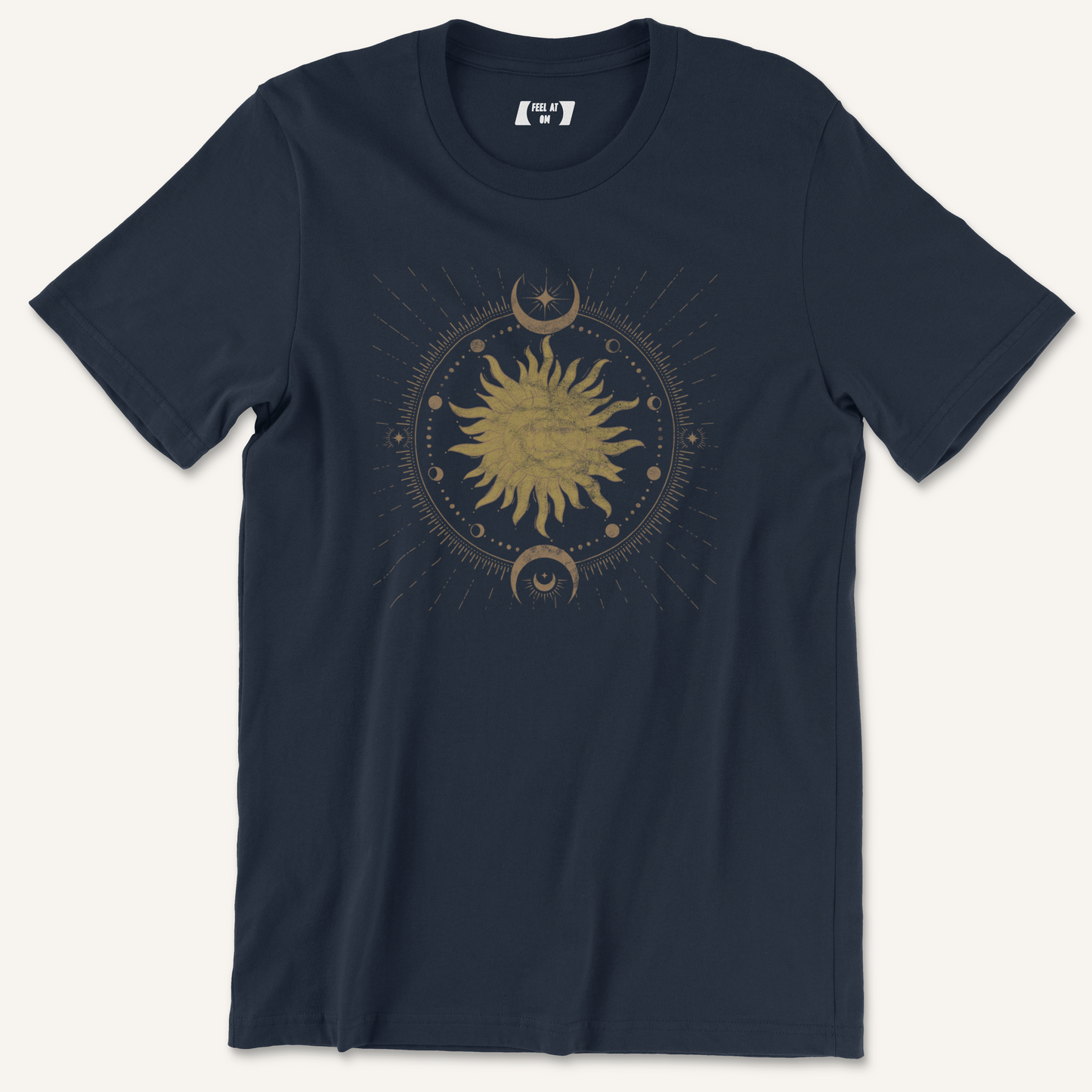 Sun and Moon Distressed Graphic Tee