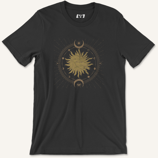 Sun and Moon Distressed Graphic Tee