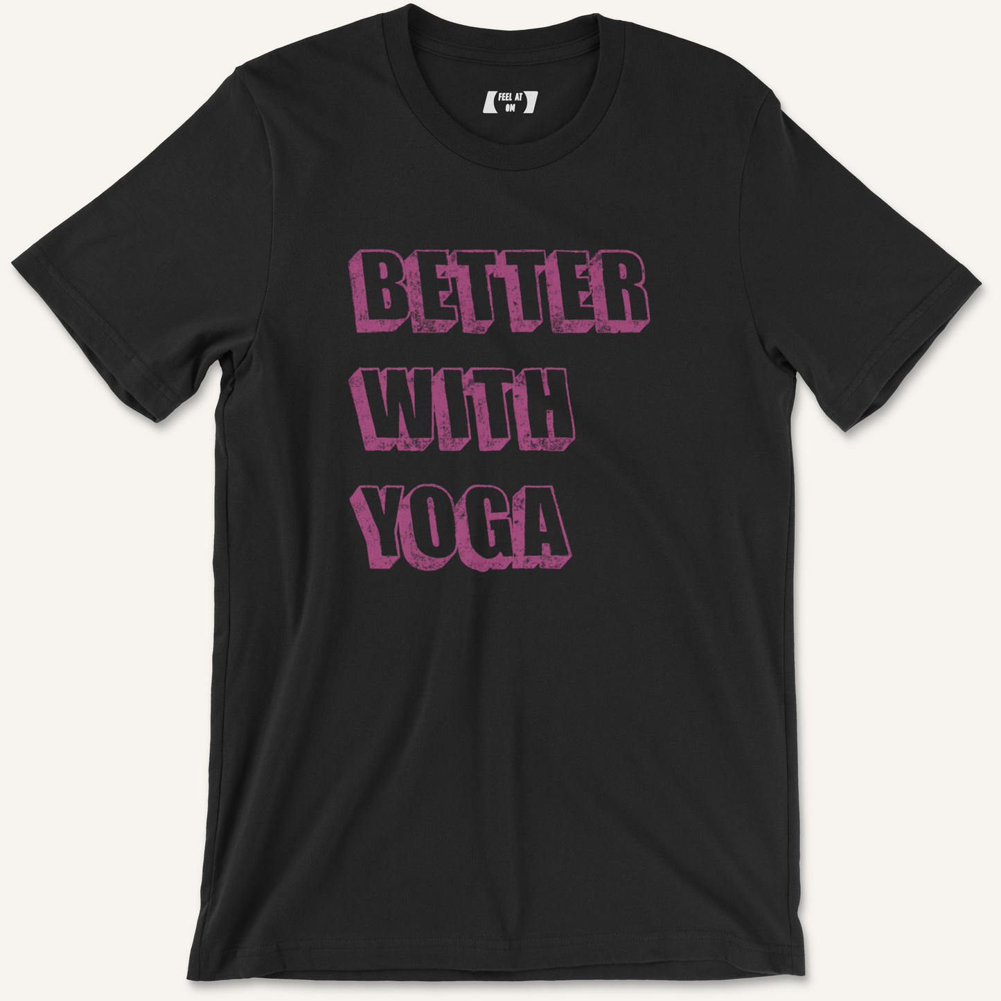 Better With Yoga Distressed Graphic Tee