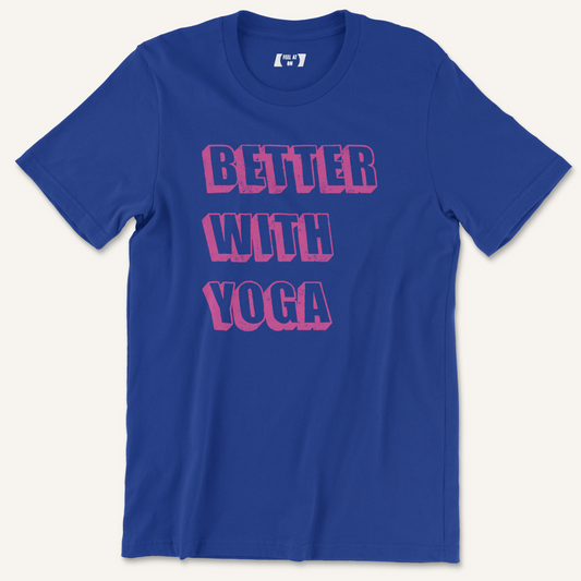Better With Yoga Distressed Graphic Tee