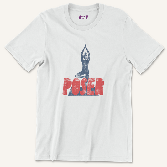 Poser Distressed Yoga Graphic Tee