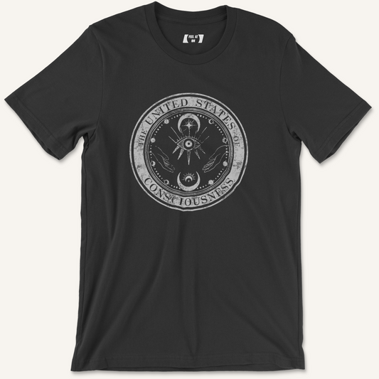 United States of Consciousness Distressed Graphic Tee