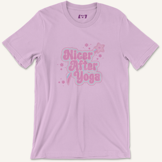 Nicer After Yoga Distressed Graphic Tee