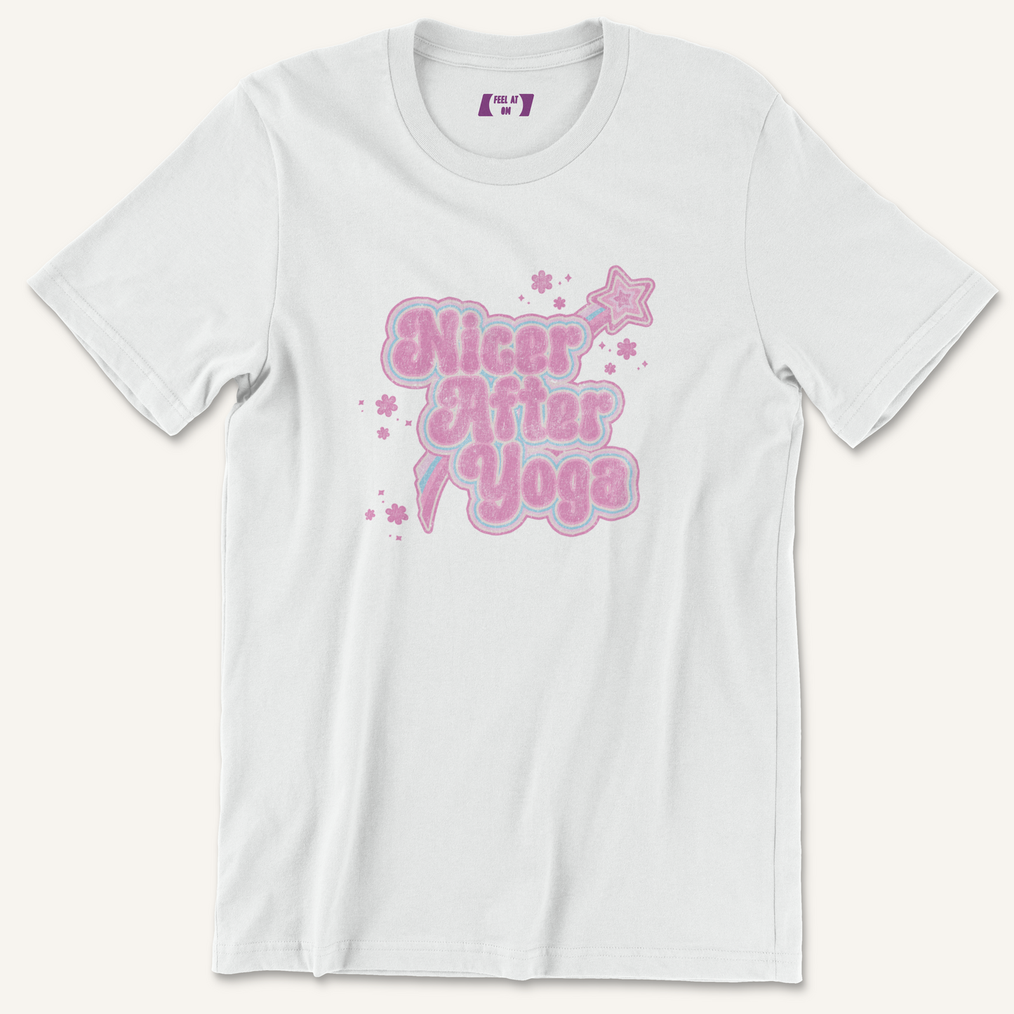 Nicer After Yoga Distressed Graphic Tee