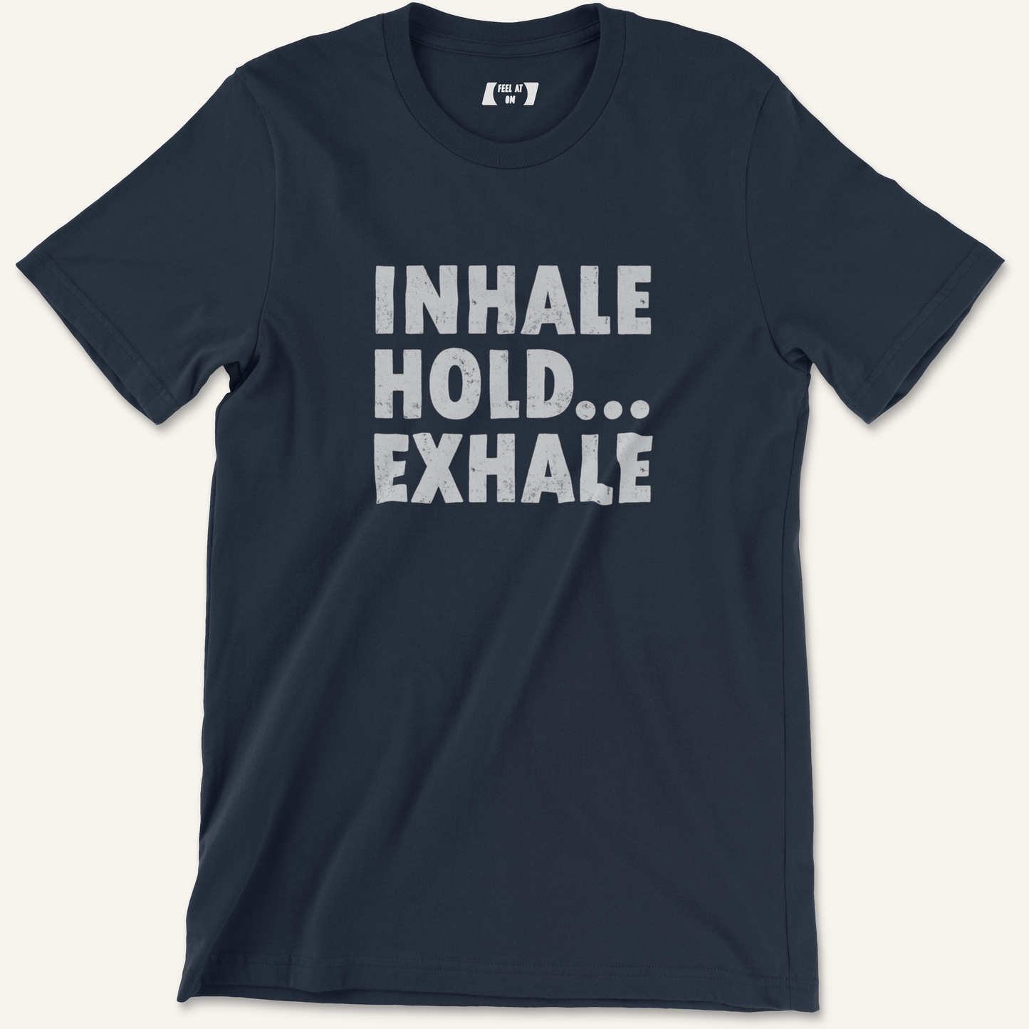 Inhale Hold Exhale Distressed Yoga Graphic Tee