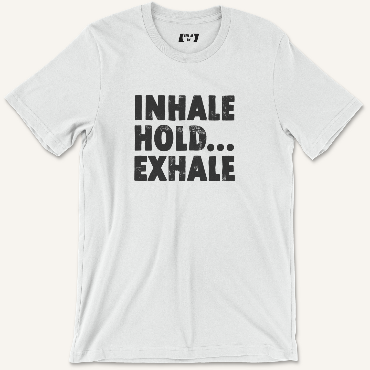 Inhale Hold Exhale Distressed Yoga Graphic Tee