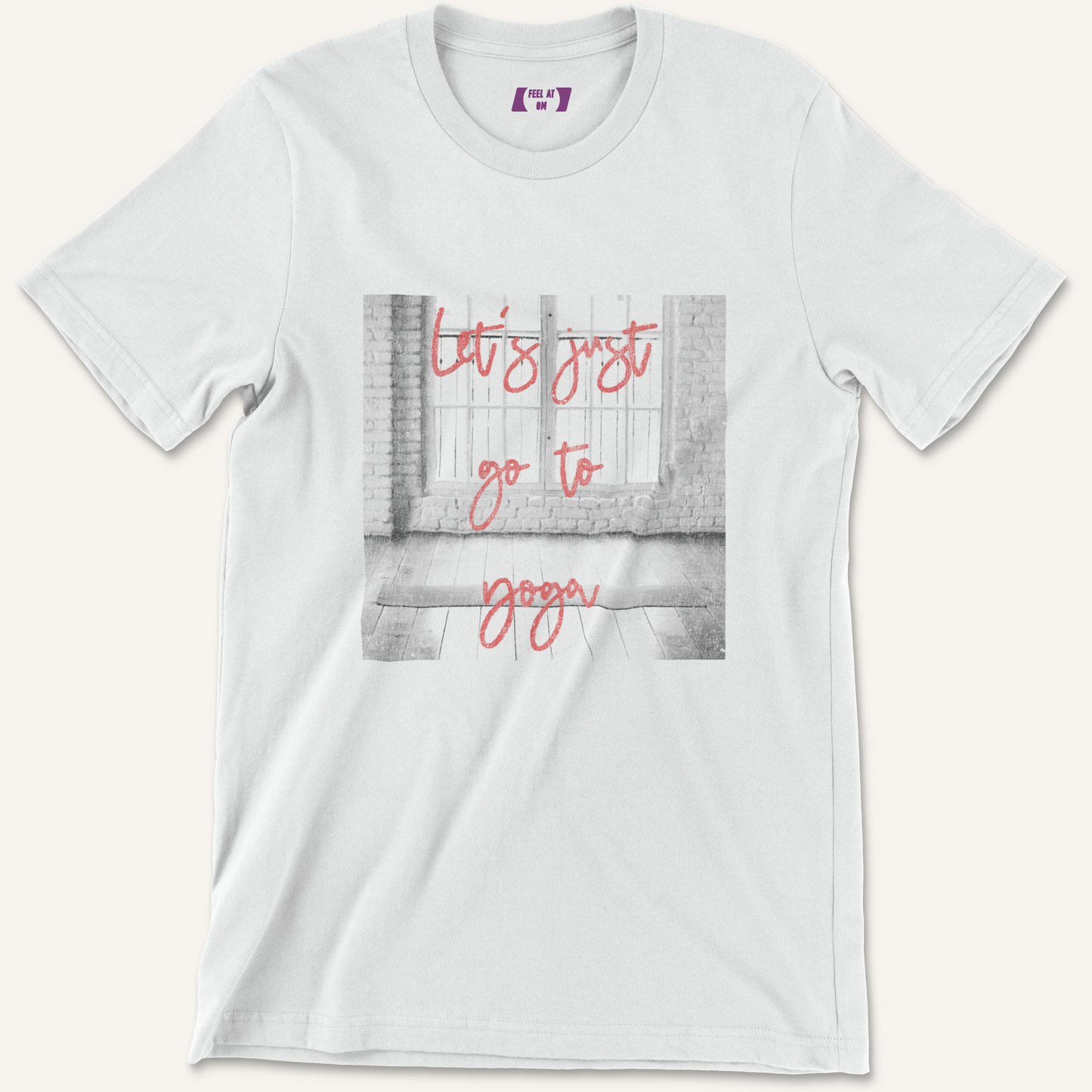 Let's Just Go To Yoga Distressed Graphic Tee