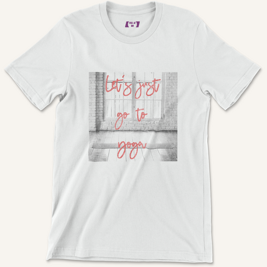 Let's Just Go To Yoga Distressed Graphic Tee