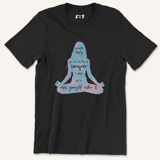 "Meet Yourself" Poem Yoga Graphic Tee