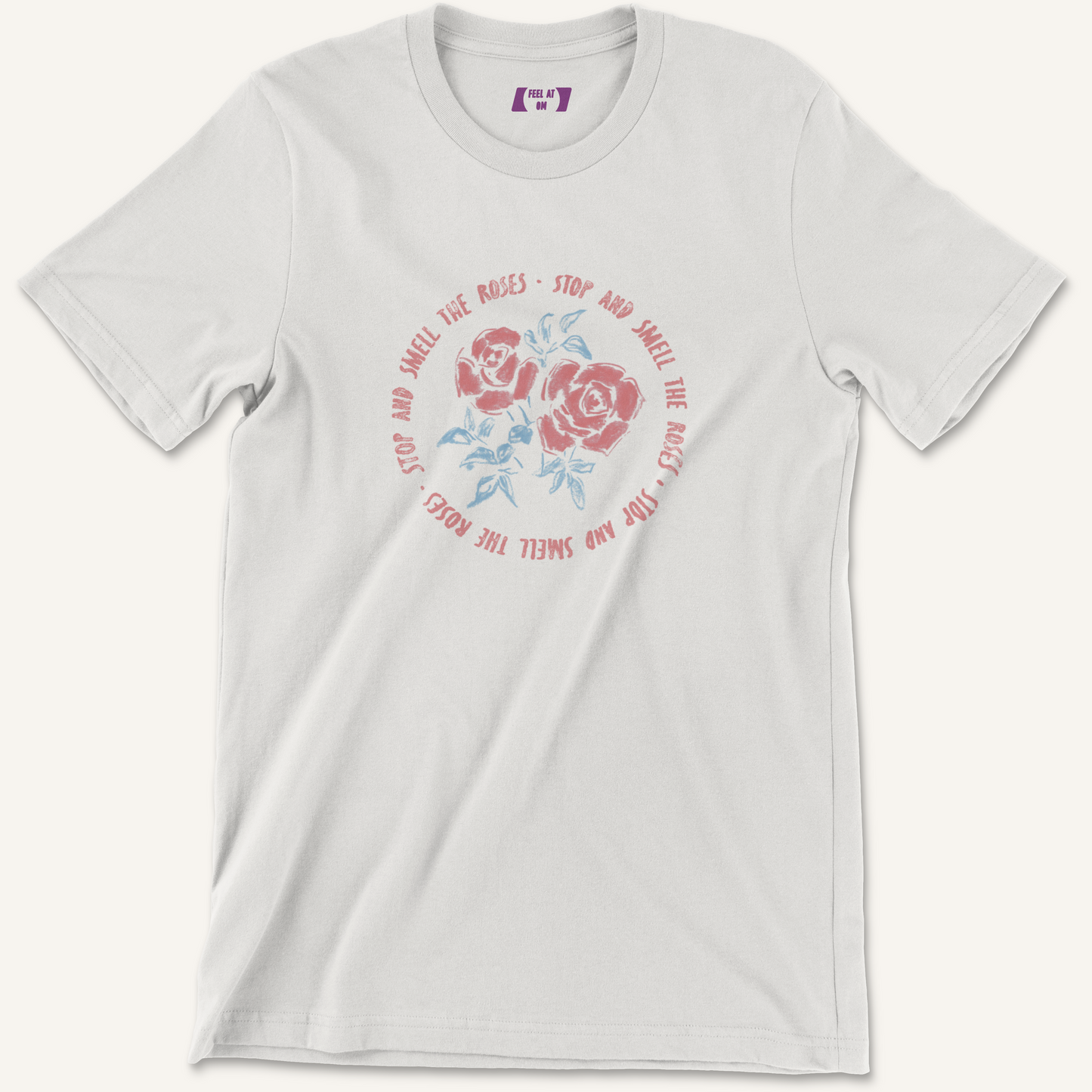 Retro Stop and Smell the Roses Graphic Tee