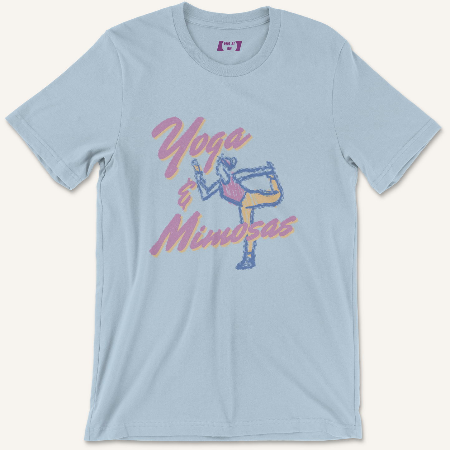 Yoga & Mimosas Retro Yoga Graphic Tee