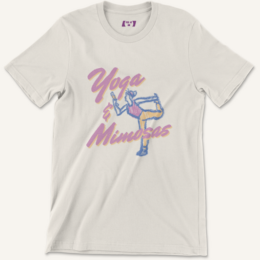 Yoga & Mimosas Retro Yoga Graphic Tee