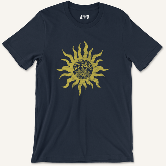 Radiate Kindness Distressed Yoga Graphic Tee