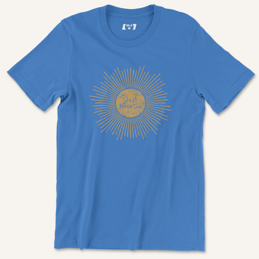 Just Breathe Distressed Graphic Tee