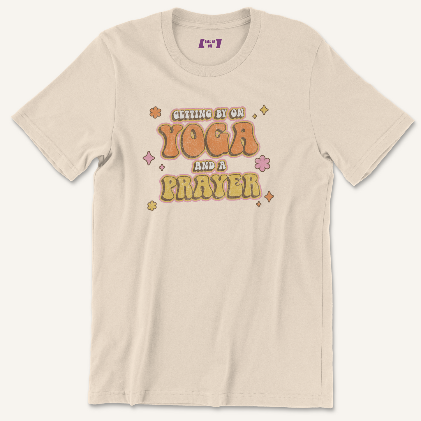 Yoga and a Prayer Distressed Yoga Graphic Tee