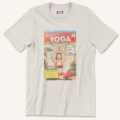 Yoga Comic Distressed Graphic Tee