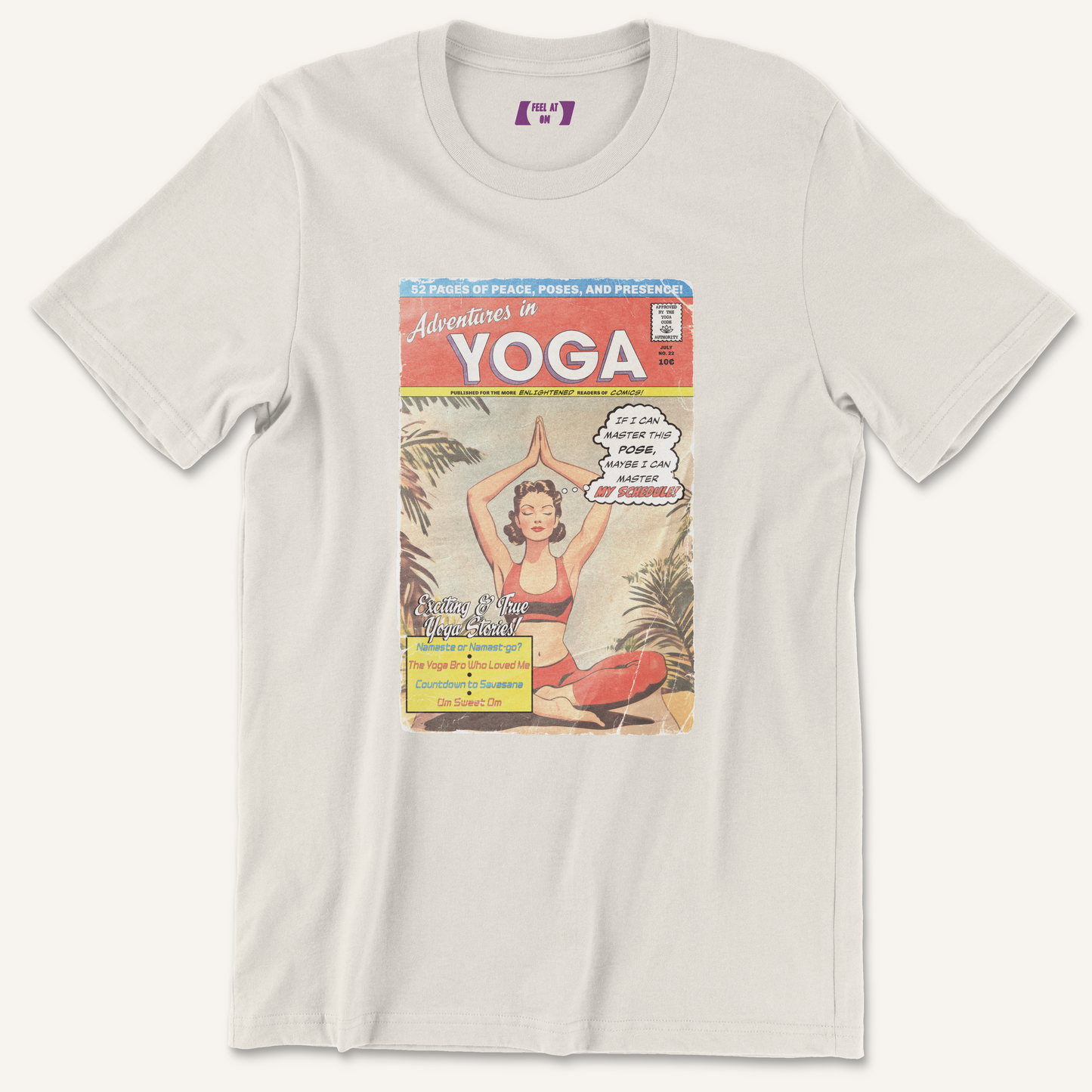 Yoga Comic Distressed Graphic Tee