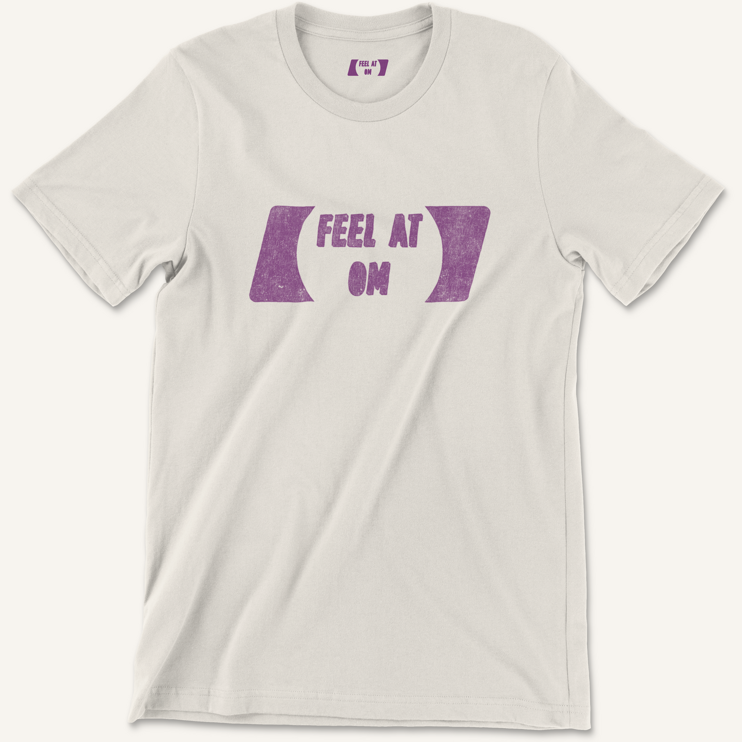 Feel At Om Logo Distressed Graphic Tee