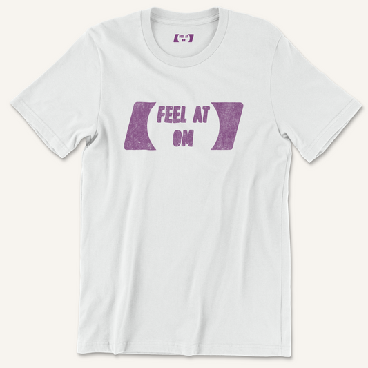 Feel At Om Logo Distressed Graphic Tee