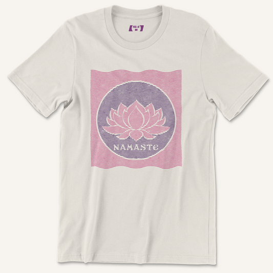 Namaste Lotus Distressed Yoga Graphic Tee