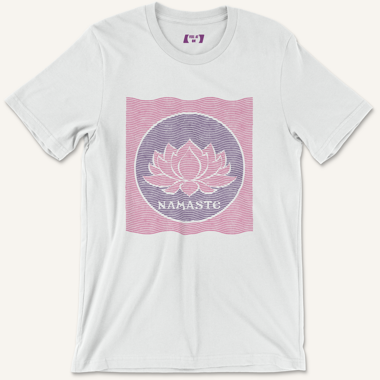 Namaste Lotus Distressed Yoga Graphic Tee