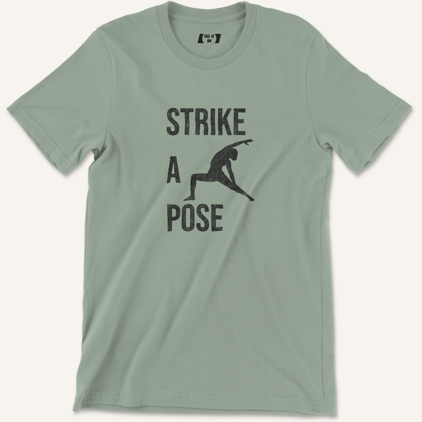 Strike a Pose Distressed Yoga Graphic Tee