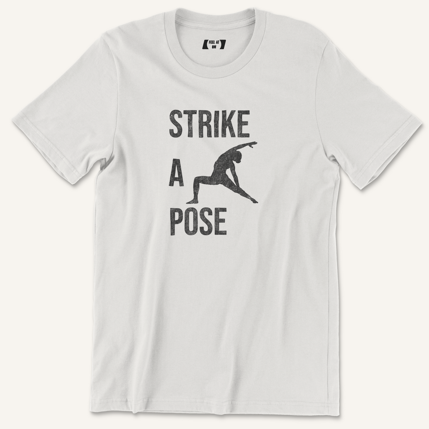 Strike a Pose Distressed Yoga Graphic Tee
