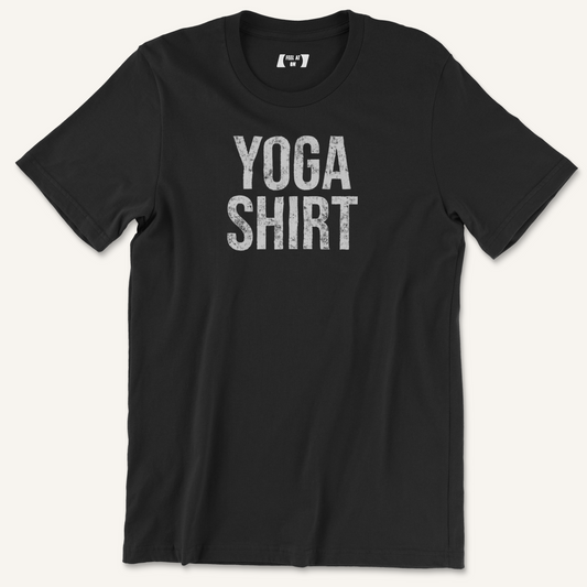 "Yoga Shirt" Distressed Yoga Graphic Tee